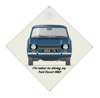 Ford Escort MkI 4dr 1968-74 Car Window Hanging Sign